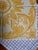 Beautiful set of 4 Italian tiles from the 1960’s. Hand painted yellow and white motifs. I have two of these sets...