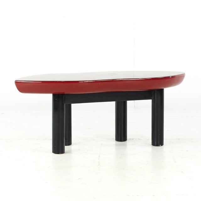 Jay Spectre Mid Century Joan Crawford Lips Coffee Table For Sale In Chicago - Image 6 of 11