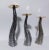 Set of 3 Black Murano Glass Candlesticks by Maurizio Toso For Sale - Image 6 of 9