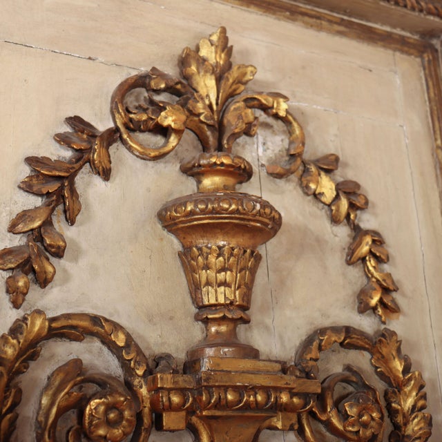 French Painted Trumeau Mirror For Sale - Image 12 of 15