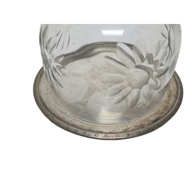 Art Nouveau Bowl with Crystal Cake Cover, Germany, 1920s, Set of 2 For Sale - Image 6 of 18