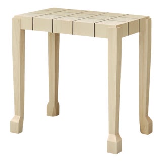 Hooves Side Table in Ivory Wood by Veermakers For Sale
