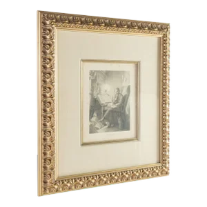 Man at Desk Framed Print