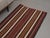 1970s Vintage Handmade Wool Cotton Burgundy Runner Rug For Sale In San Francisco - Image 6 of 10