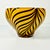 Mid-Century Hollywood Regency Boho Chic Polish Hand Blown Glass Tiger Striped Encased Bowl, Murano Style For Sale - Image 9 of 12