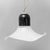 Black and White Glass Pendant Lamp, 1970s For Sale - Image 10 of 10