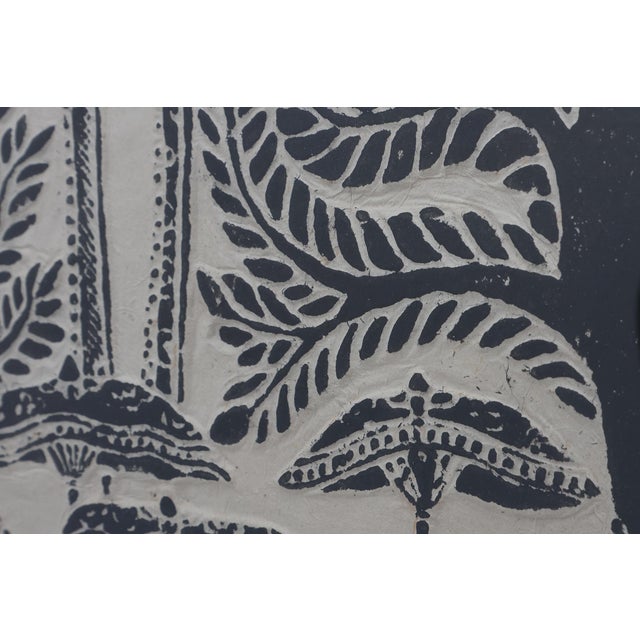 1950s Cambodian Angkor Wat Temple, Asia, 1950s, Large Rubbing on Rice Paper For Sale - Image 5 of 11