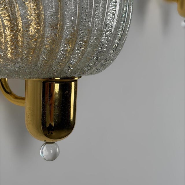 Large Vintage Wing Wall Sconces from Barovier & Toso, Italy, 1980s, Set of 2 For Sale - Image 12 of 17