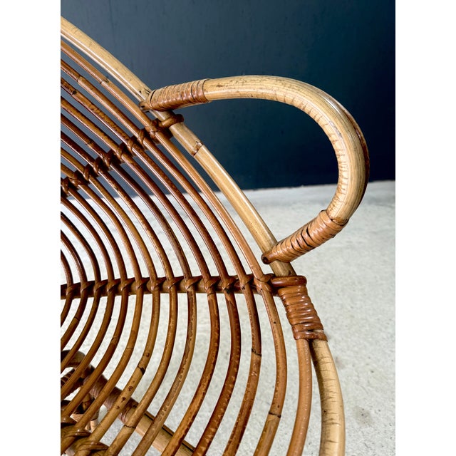 Mid-Century Bamboo Pod Armchair, Italy, 1960s For Sale - Image 13 of 16