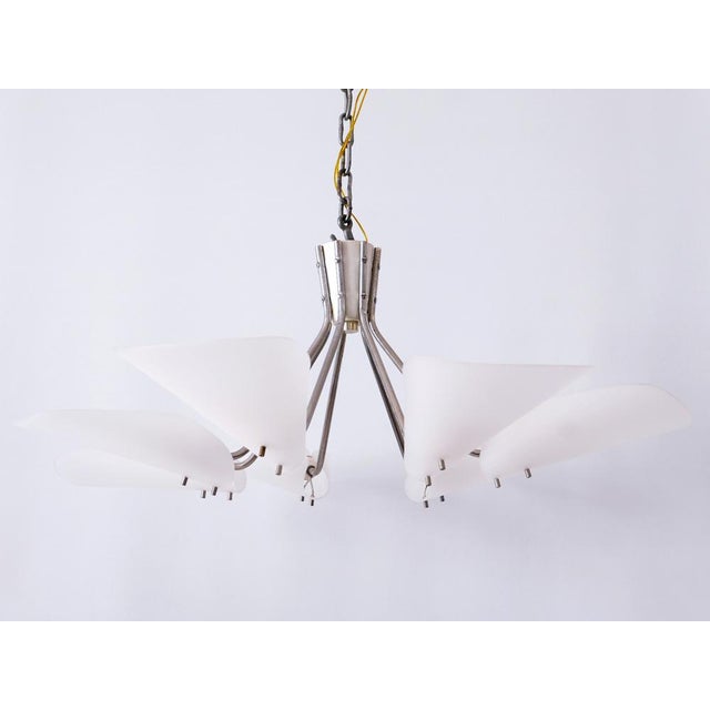 7-Armed Pendant Lamp, Germany, 1950s For Sale - Image 6 of 18