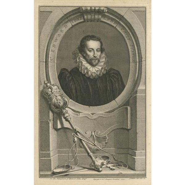 Portrait of Sir Edward Coke, Paper For Sale - Image 3 of 6