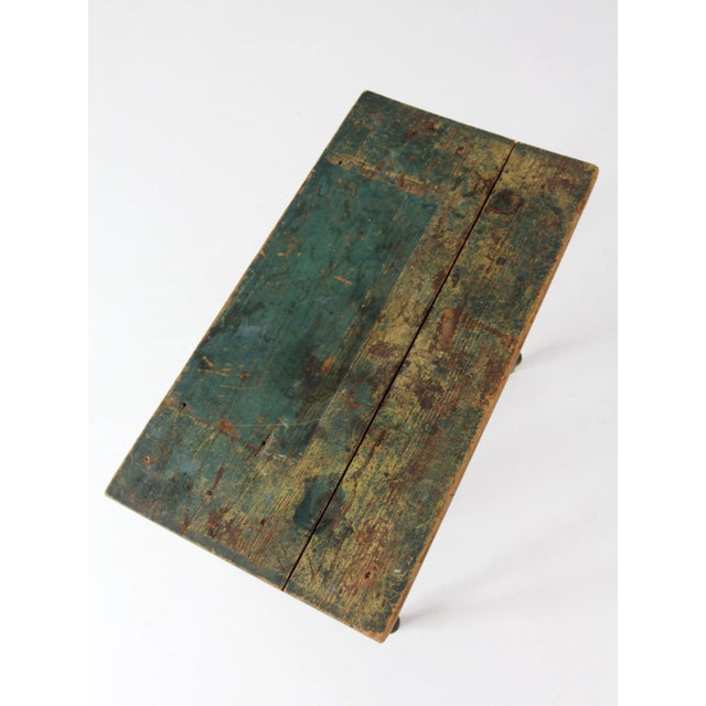 Antique American Painted Table With Drawer For Sale - Image 17 of 18