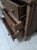 1980s Wicker Rattan Chest or Nightstand Three Drawer Dark Tone For Sale - Image 5 of 6