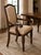 Spanish Revival Set of Six Late 20th Century Walnut Dining Chairs With Sculptural Armchairs For Sale - Image 3 of 6