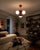 1960s Space Age Pendant Lamp with Three Globes in Red Lacquered Metal, Chrome and Opal Glass, 1970s For Sale - Image 5 of 6