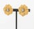 Floriform Yellow Gold and Diamond Earrings For Sale - Image 4 of 8