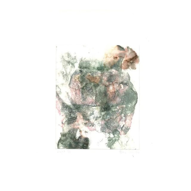 Peter Dischleit, Abstract Composition, 1973, Ink and Watercolor on Paper For Sale