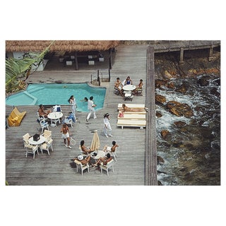 Slim Aarons, Decking by the Sea, Estate Stamped Photographic Print For Sale