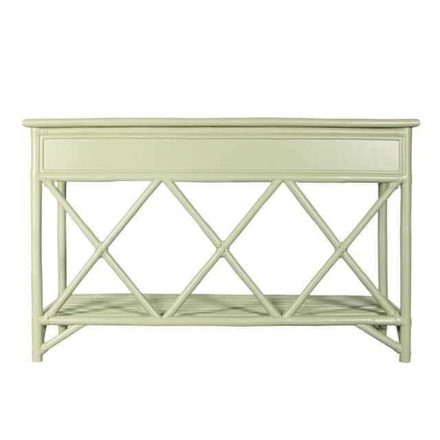 Light Green Aruba Sideboard - Celery Green For Sale - Image 8 of 9