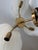1970s 1970s Hollywood Regency Franco Luce Murano Calla Lily Glass & Brass Chandelier, Italy For Sale - Image 5 of 12