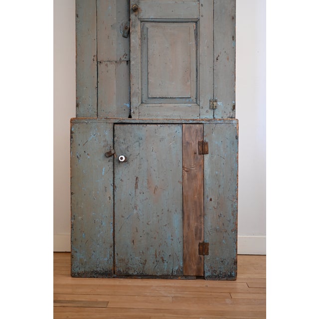 American Primitive Stepback Cupboard For Sale - Image 10 of 10