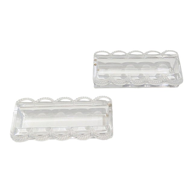 Lalique Crystal Vide-Poche / Tray For Sale