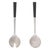Elevate your dinner parties with the Rattan Stainless Steel Serving Pieces (Set of 2). This stunning set includes a...