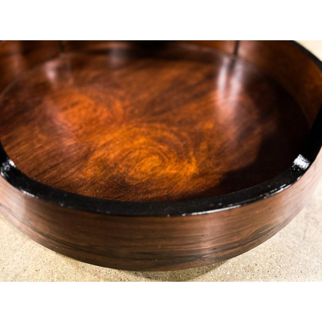 Mid-Century Modern Brazilian Modern Two-Tier Side Table in Rosewood by Bertomeu, Brazil, 1960s For Sale - Image 3 of 12