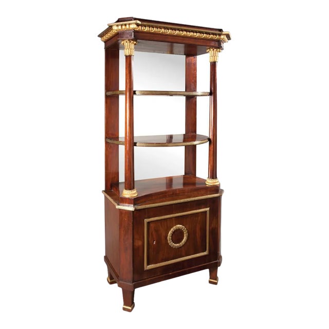 Neoclassical Continental Parcel Gilt Etagere For Sale