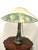 Pate De Verre Fabric Shade Table Lamp, 1950s For Sale - Image 6 of 12