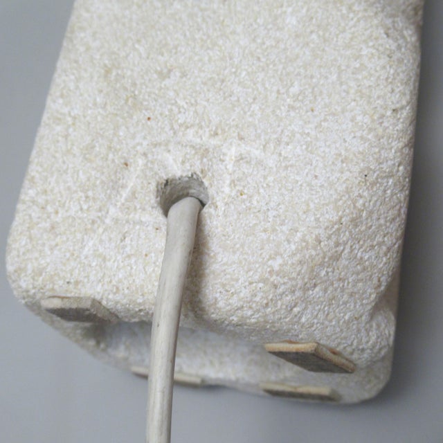 Stone Vintage Table Lamp by Pierre Albert Tormos, 1970 For Sale - Image 7 of 10