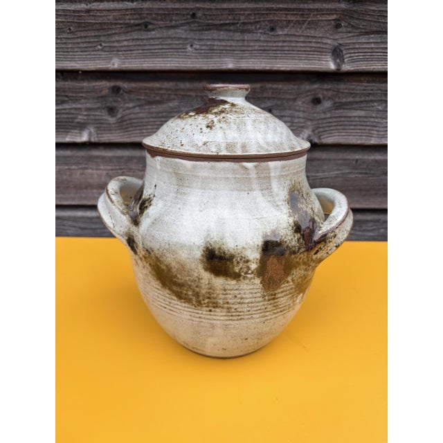 Ceramic Large Covered Pot Thierry and Chantal Robert, 1970s For Sale - Image 7 of 12