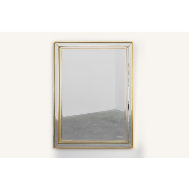 20th Century Hollywood Regency Metal Mirror by Deknudt, Belgium, 1980s For Sale - Image 11 of 11