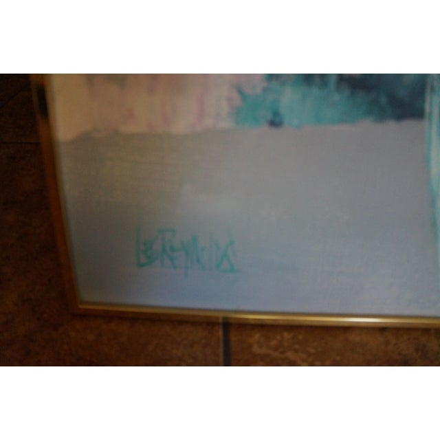 The Large Lee Reynolds Floral Painting is a one-of-a-kind acrylic painting on canvas from the 1970s, featuring a still...