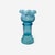 American Antique Eapg Jefferson Glass #73 Blue Opalescent Spool Vase 6" Ruffled Rim For Sale - Image 3 of 9