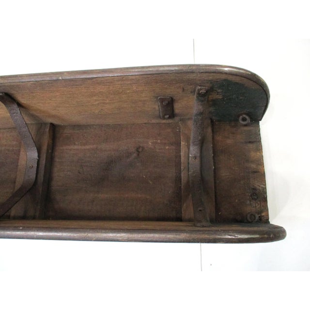 Folk Art Antique Snow, Ice Toboggan Sled For Sale - Image 9 of 18