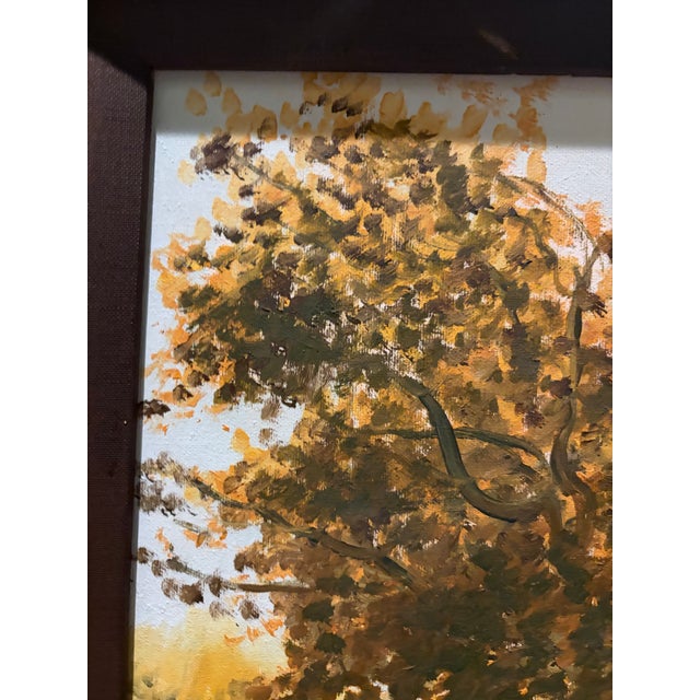 1971 Original Acrylic on Canvas Painting by James L. Reed in Original Wood Frame For Sale - Image 4 of 10