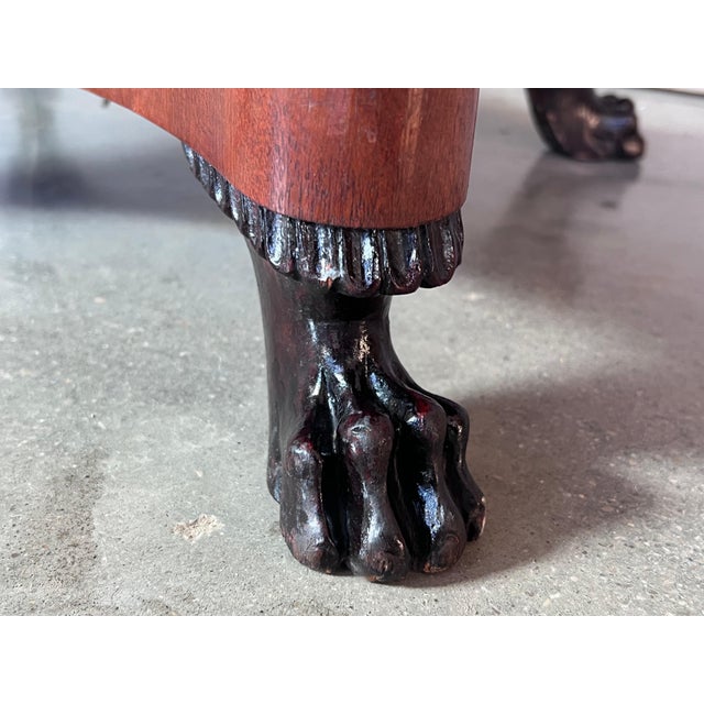 Wood Mahogany, Oval Table, circa the 19th Century For Sale - Image 7 of 18