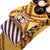 2020s Chanel CC Daisy Vintage Silk Necktie Cuff Bracelet For Sale - Image 5 of 5