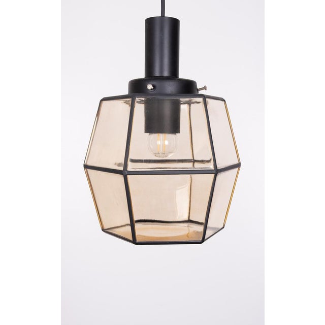 1960s Glass Pendant Lamp from Glashütte Limburg, Germany, 1960s For Sale - Image 5 of 9