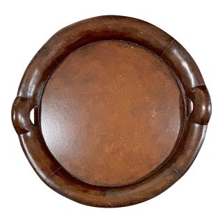 Vintage Tray - Platter 21" Carved Wood Serving For Sale