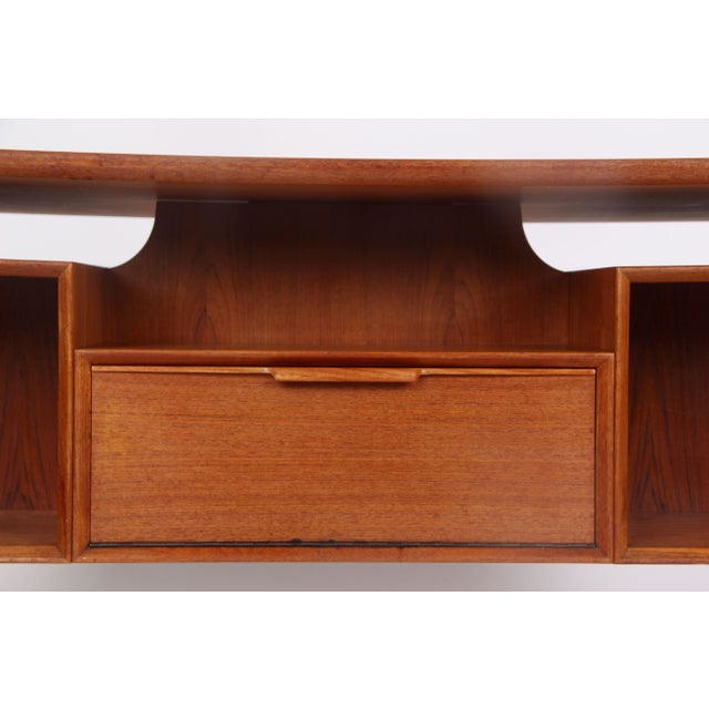 Danish Teak Model 75 Desk by Gunni Omann for Omann Jun, 1960s For Sale - Image 14 of 17