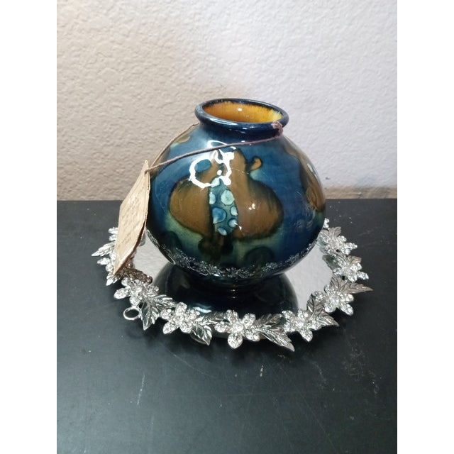 Gorgeous Signed David Farrel Westmoore Nc Art Studio Reactive Glaze Depose Vase. For Sale In Dallas - Image 6 of 7