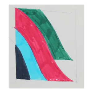 Study for a Painting Mid-Century Ink