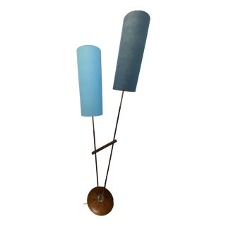 Mid-Century Floor Lamp with Two Fluorescent Spots from Richard Essig, 1960s For Sale