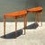 Vintage Regency Sunburst Burl Wood Demilune Tables - A Pair For Sale - Image 9 of 12