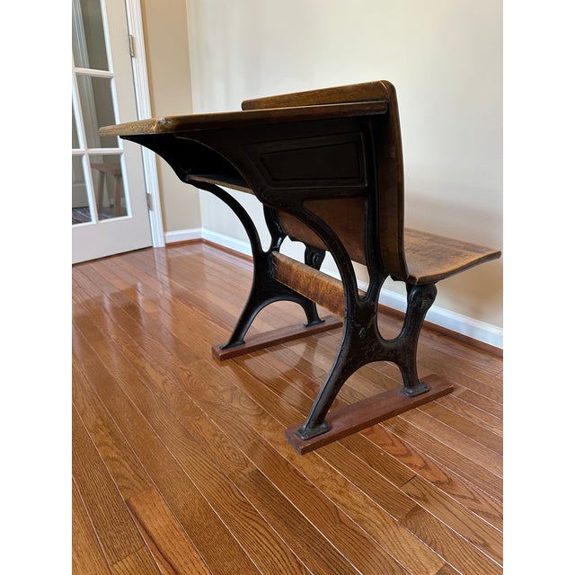 Antique School Desk For Sale In Detroit - Image 6 of 7