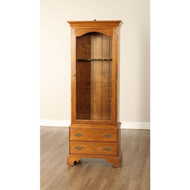 Brown Ethan Allen 1776 Collection Maple Gun Cabinet For Sale - Image 8 of 18