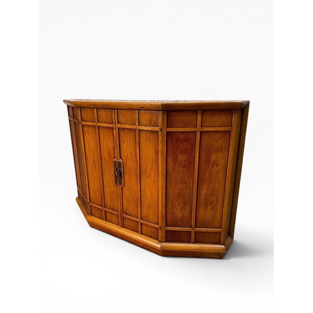 1960s John Van Koert for Drexel 2-Door Walnut Cabinet For Sale - Image 10 of 14