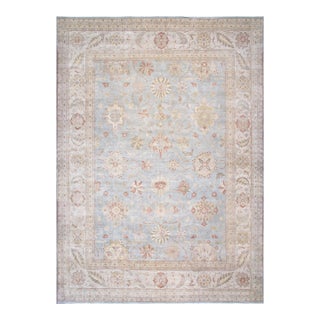 Pasargad Home Melody L. Blue Wool Area Rug-12' 3" X 18' 0" For Sale